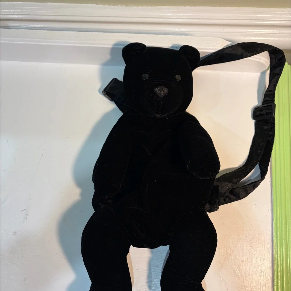 Mango Black Bear Kids Backpack Vintage 1990’s